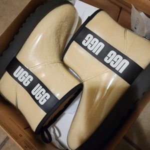 Ugg Rain Boots size 7 clear